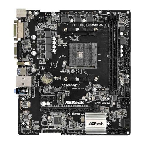 ASROCK A320M-HDV DDR4 AMD Motherboard - 2