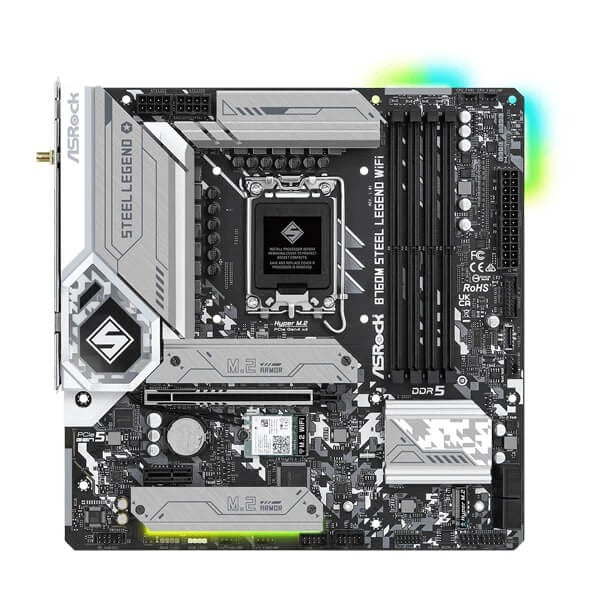 ASRock B760M Steel Legend WIFI Motherboard Supports Intel 12th , 13th & 14th Gen Processors – TechCure India