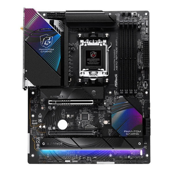 ASRock Phantom Gaming X870 Riptide WIFI DDR5 ATX Motherboard – TechCure India