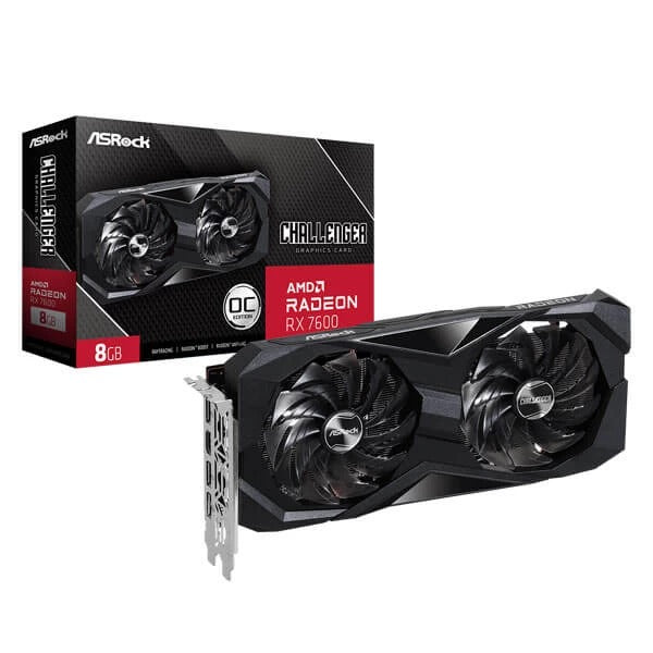 ASRock RX 7600 Challenger OC 8GB Graphics Card – TechCure India