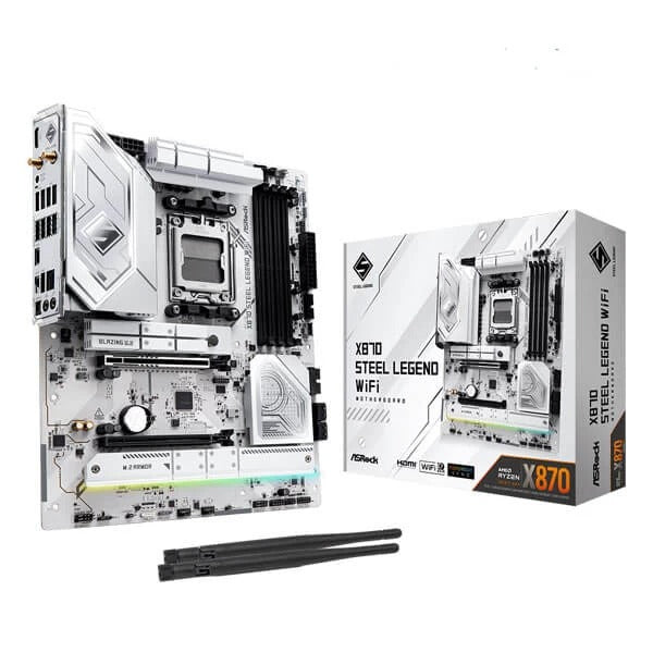 ASRock X870 Steel Legend WIFI DDR5 ATX Motherboard – TechCure India