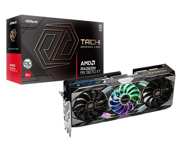 ASRock Radeon RX 9070 XT Taichi 16GB OC Graphics Card – TechCure India