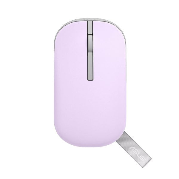 ASUS MD100 Marshmallow/Silent, Adj. Wireless Optical Mouse (Lilac Mist Purple) – TechCure India