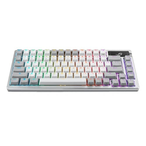 ASUS ROG AZOTH White Gaming Keyboard with NX Blue Mechanical Switches – TechCure India