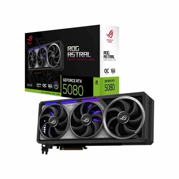ASUS ROG Astral RTX 5080 OC Edition 16Gb GDDR7 Graphics Card – TechCure India