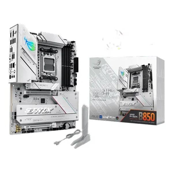 ASUS ROG STRIX B850-A Gaming WIFI ATX Motherboard (White) – TechCure India