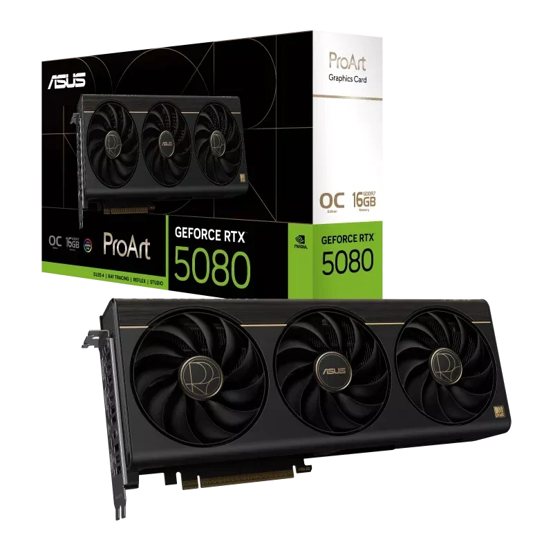 ASUS ProArt GeForce RTX 5080 16GB GDDR7 OC Edition PCIe 5.0 Graphics Card – TechCure India