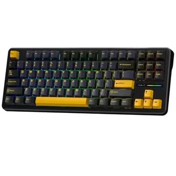 AULA F87 75% Mechanical Wireless Gaming Keyboard Thunder Black Graywood Switch – TechCure India