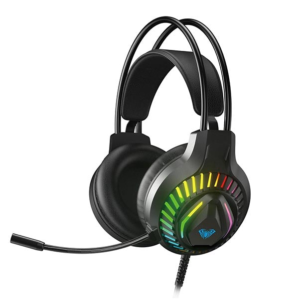 AULA S605 Professional RGB Gaming Headphones (Black) – TechCure India