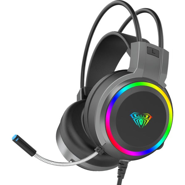 AULA S608 Wired Gaming Headset (Black) – TechCure India