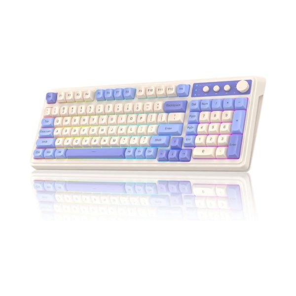 AULA S99 3 in 1 Membrane Programmable Gaming Keyboard (Blue+White) – TechCure India