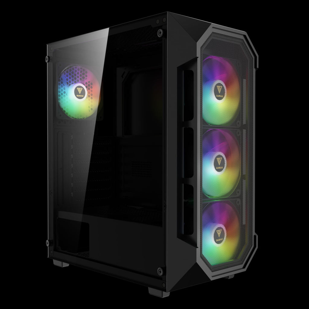 GAMDIAS Athene GC1 Elite RGB ATX Mid Tower Cabinet (Black) - 2