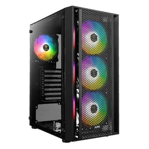 GAMDIAS Aura GC2 Elite RGB ATX Mid Tower Cabinet (Black)