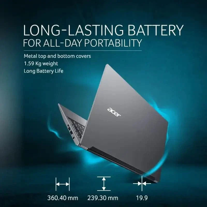 Acer Aspire Lite (AL15-53) UN.34ESI.02P Core 3-100U, 8GB, 512GB, 15.6 Inch, Grey – TechCure India
