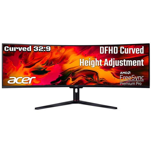 Acer EI491CR S 49 Inch LED 1800R Curved DFHD 3840 X 1080 Pixels VA Monitor – TechCure India