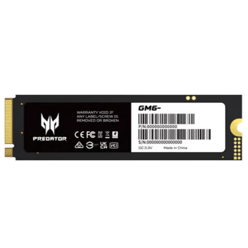 Acer Predator 4TB GM6 BL.9BWWR.135 M.2 2280 PCIe Gen4 x4 SSD – TechCure India