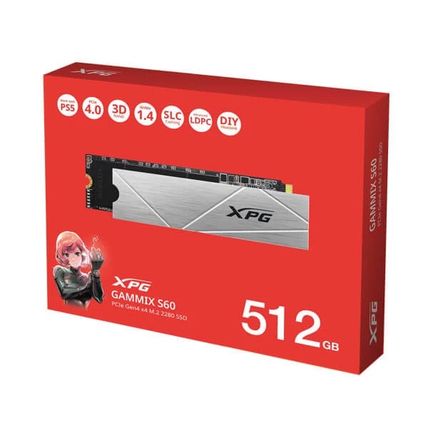 Adata XPG Gammix S60 512GB M.2 NVMe Gen4 Internal SSD – TechCure India