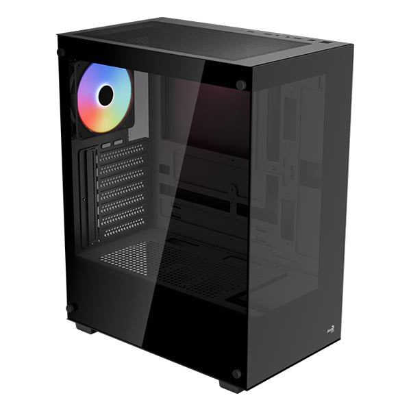 Aerocool Pivot V3 ATX Mid Tower WITH 3 ARGB FAN Cabinet (Black) – TechCure India