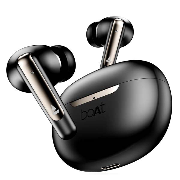 boAt Airdopes 141 ANC v5.3 Bluetooth TWS in Ear Earbuds Wireless Earphones with mic (Gunmetal Black) – TechCure India