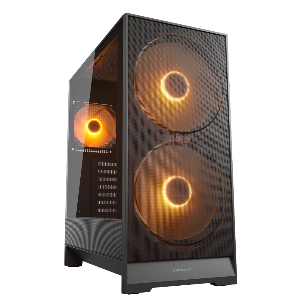 COUGAR Airface 180 ARGB ATX Mid Tower Cabinet ( Black ) – TechCure India