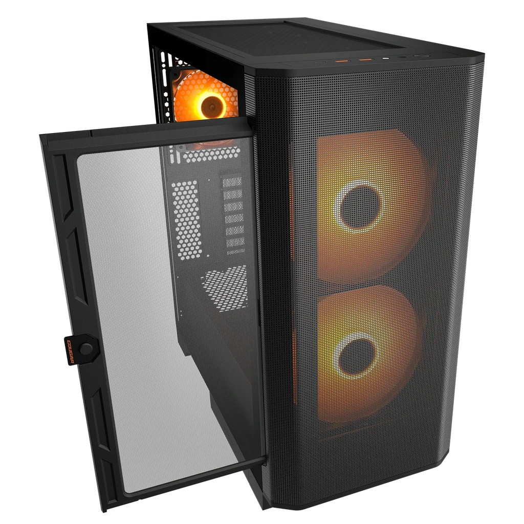 Cougar Airface Flo RGB Black Cabinet – TechCure India