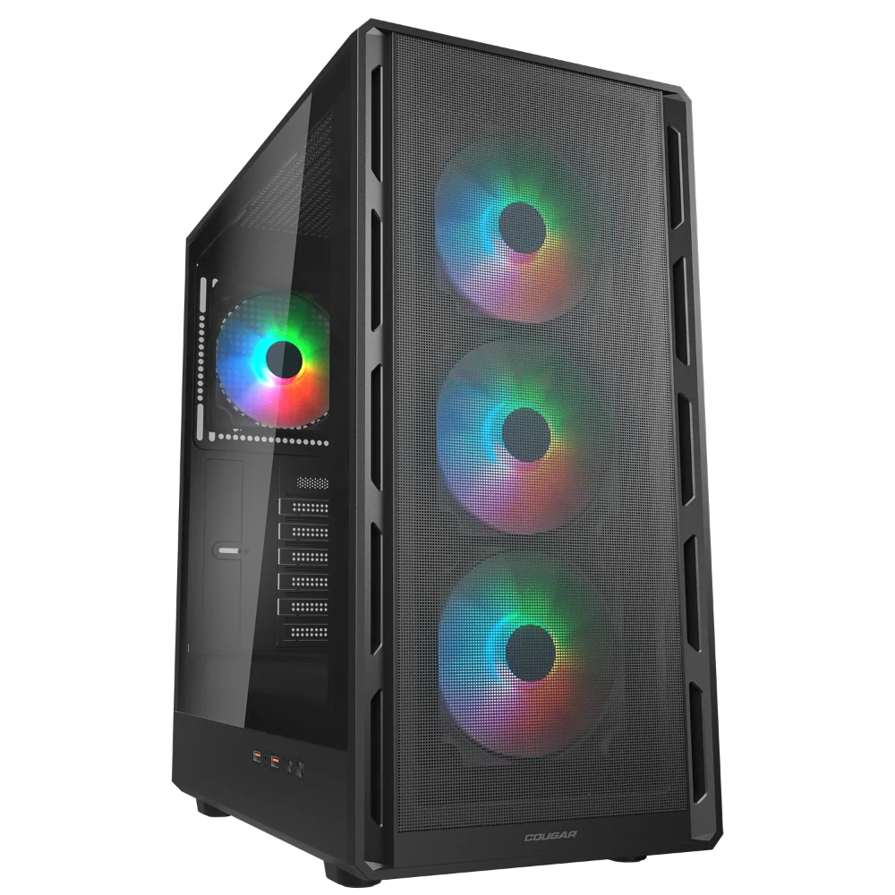 COUGAR Airrface Pure RGB ATX Mid Tower Cabinet ( Black ) – TechCure India