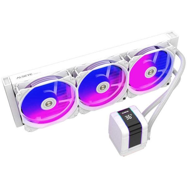 Alseye M360 PLUS II ARGB CPU Liquid Cooler (White) – TechCure India