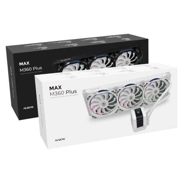 Alseye M360 PLUS II ARGB CPU Liquid Cooler (White) – TechCure India
