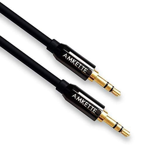 Amkette Aux Premium Audio Cable 2 Meter (Black) – TechCure India