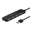 Amkette 4 Port Superspeed USB Hub 3.0 for PC & Laptops (Black) – TechCure India