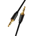 Amkette Aux Premium Audio Cable 1.2 Meter (Black) – TechCure India