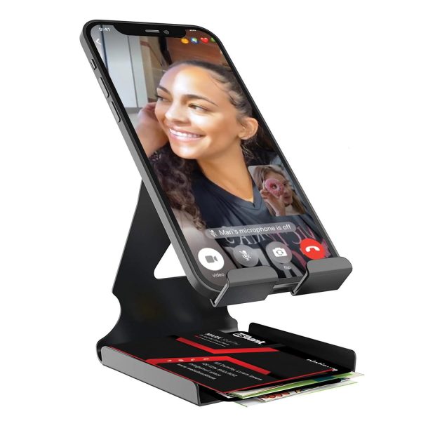 Amkette Ergo Desk 2 in 1 Metal Phone Holder (Black) – TechCure India