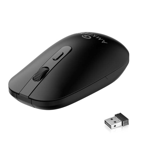 Amkette Hush Pro Edge Wireless Mouse (Black) – TechCure India