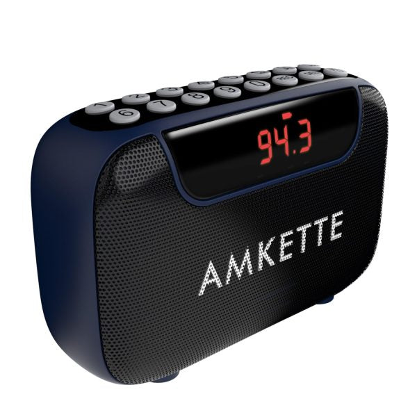 Amkette Pocket Blast Bluetooth Speaker with FM Radio (Blue) – TechCure India