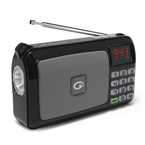 Amkette Pocket FM Radio Portable Multimedia Bluetooth Speaker (Black) – TechCure India