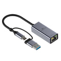 Amkette Super-Speed USB 3.0 + Type-C to RJ45 Gigabit Ethernet Adapter – TechCure India