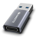 Amkette USB 3.0 Type C Female to USB A Male Adapter - (Grey) – TechCure India