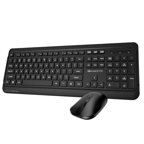 Amkette Wi-Key NXT Keyboard & Mouse Combo with Slim Design (Black) – TechCure India