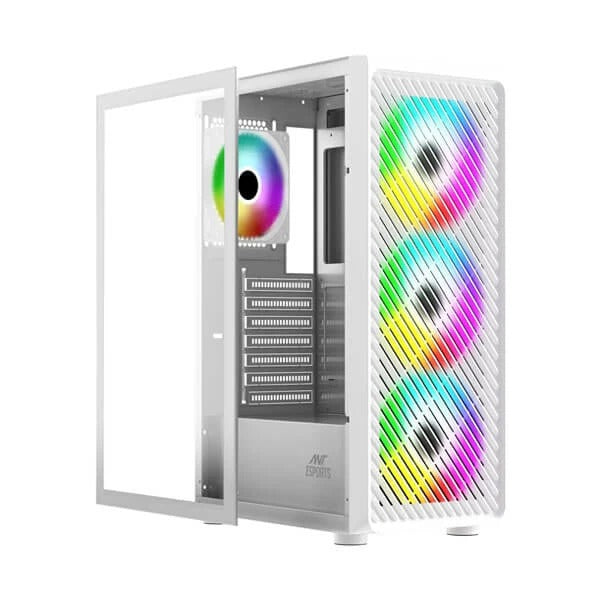 Ant Esports 211 Air ARGB (ATX) Mid Tower Cabinet (White) – TechCure India