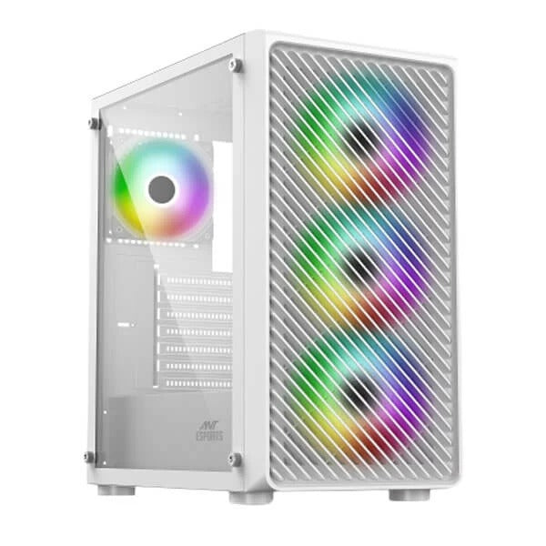 Ant Esports 211 Air ARGB (ATX) Mid Tower Cabinet (White) – TechCure India