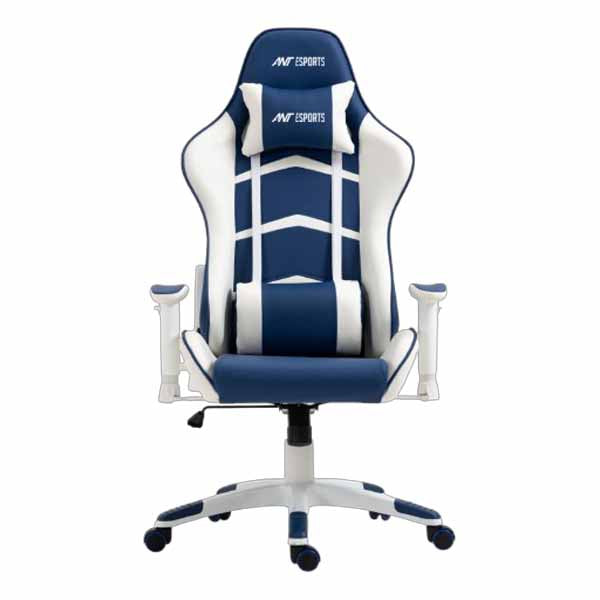 Ant Esports 9077 Ergonomic Gaming Chair (White & Blue) – TechCure India