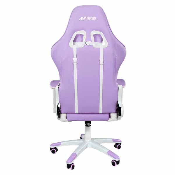 Ant Esports 9077 Ergonomic Gaming Chair (White & Purple) – TechCure India