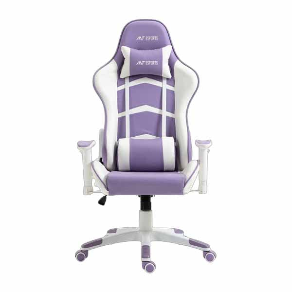 Ant Esports 9077 Ergonomic Gaming Chair (White & Purple) – TechCure India