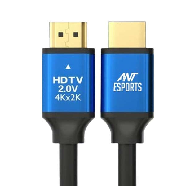 Ant Esports AEH102 4K HDMI Cable with Blue Metal Cap (2 Meters) – TechCure India