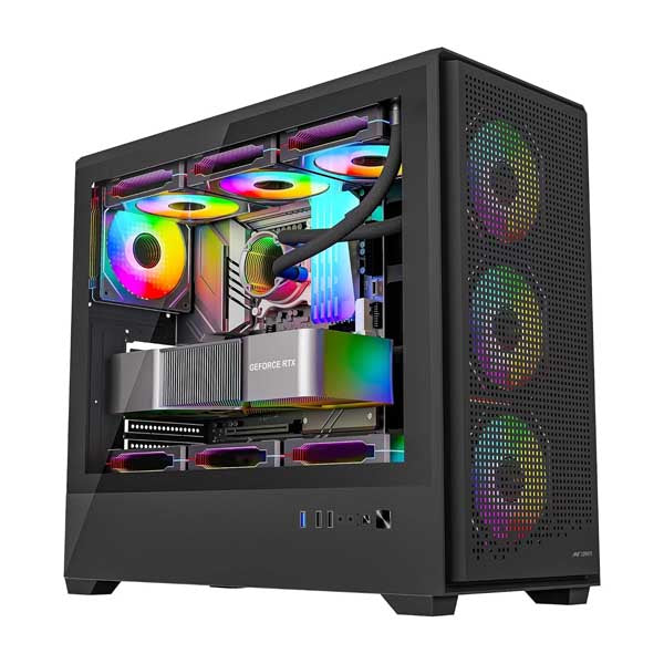 Ant Esports EVO 360 Lite ATX Mid-Tower Gaming Cabinet (Black) – TechCure India
