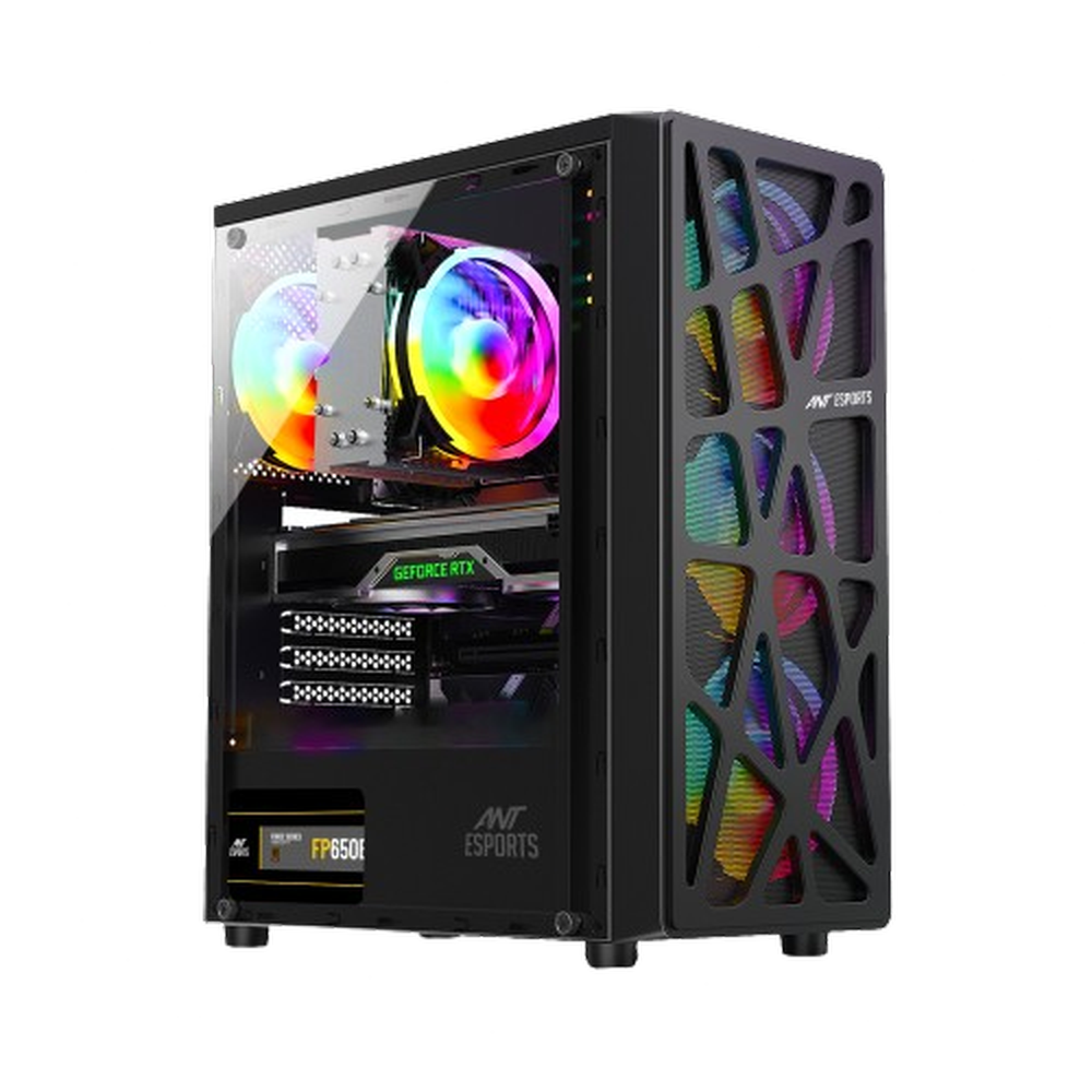ANT ESPORTS Elite 1100 ATX Gaming Cabinet (Black)