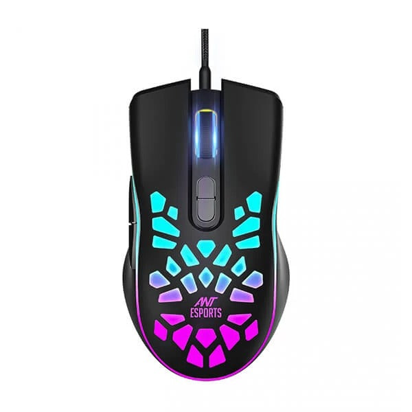 Ant Esports GM80 Wired Gaming Mouse (3600 DPI, Optical Sensor, Black) – TechCure India