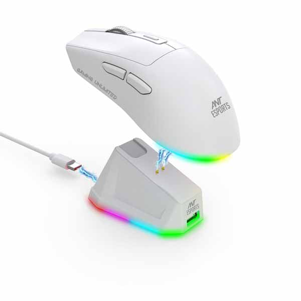 Ant Esports GM810 Pro Wireless Optical Gaming Mouse (White) – TechCure India