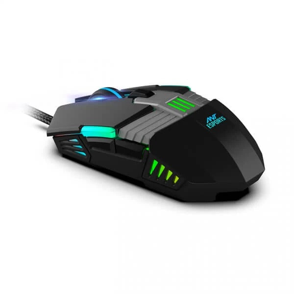 Ant Esports GM90 Wired Gaming Mouse (3200 DPI, Optical Sensor, RGB Lighting, Black) – TechCure India