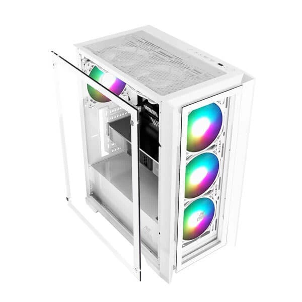 Ant Esports ICE-170TG (ATX) Mid Tower Cabinet (White) – TechCure India